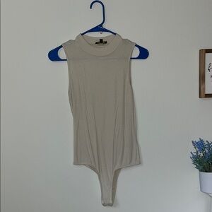 Sleeveless Cream Bodysuit